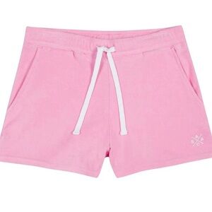 Sant & Abel x Andy Cohen girls pink Terry shorts size 7-8